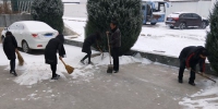 平顺县残联组织干部职工扫雪 - 残疾人联合会