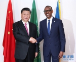 7月23日，中国国家主席习近平在基加利同卢旺达总统卡加梅举行会谈。 新华社记者 庞兴雷 摄 图片来源：新华网 - 广播电视