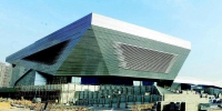 滨河体育中心主体建筑已经完成 - 太原新闻网