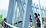 “汾河之冠”人行景观桥的主体完成 - 太原新闻网