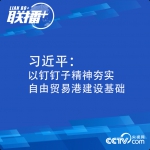 联播+丨习近平：以钉钉子精神夯实自由贸易港建设基础 - 广播电视