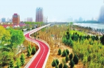 建设中的太原滨河自行车专用道 - 太原新闻网
