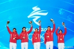 中国短道速滑队登上最高领奖台 - 广播电视