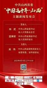 预告｜中共山西省委将于8月10日举行“中国这十年·山西”主题新闻发布会 - 广播电视