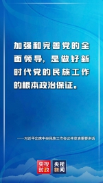 金句来了！习近平：推动新时代党的民族工作高质量发展 - 广播电视