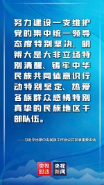 金句来了！习近平：推动新时代党的民族工作高质量发展 - 广播电视