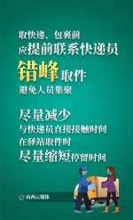 海报｜错峰！户外！戴口罩！收取快递注意这些关键词！ - 广播电视